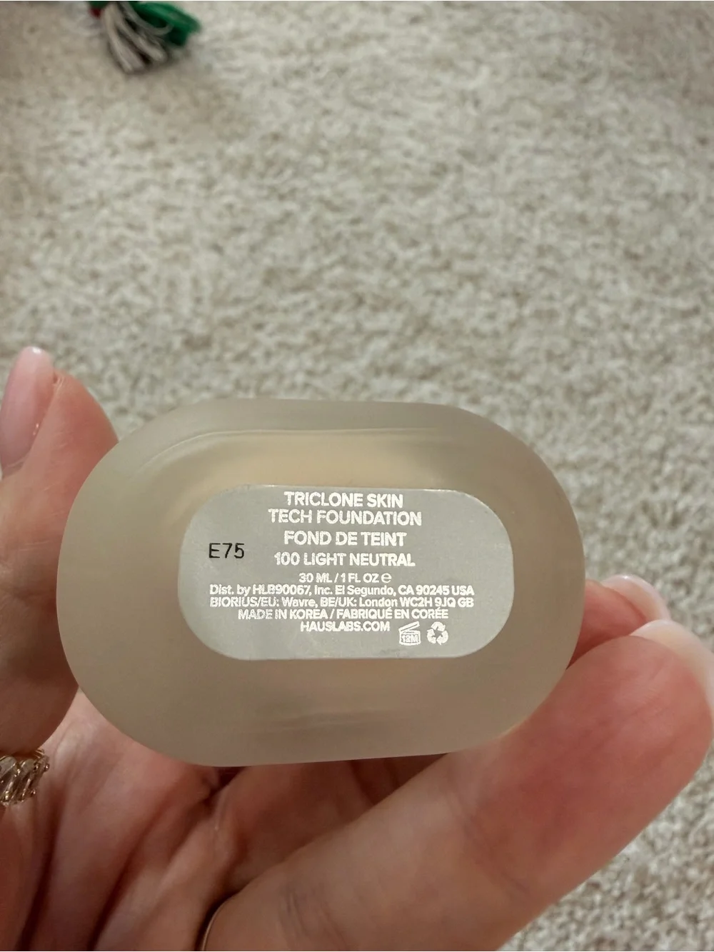 Haus Labs By Lady Gaga Liquid Foundation 100 Light neutral